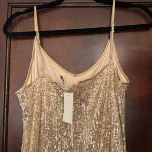 Champagne Sequin Dress thumbnail 3