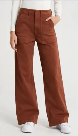 Pistola Nicole Wide Leg High Rise Spice Pants size 28 workwear classic‎ boho thumbnail 1