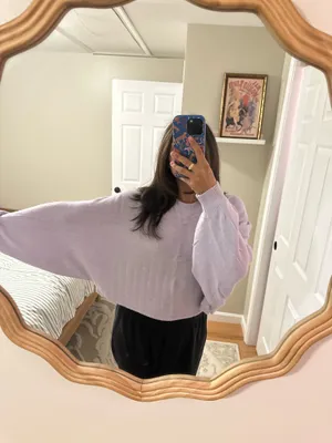 Garage Pastel purple cropped sweater thumbnail 2