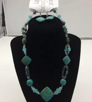 Radiant Hope Necklace/Earrings Chinese Turquoise thumbnail 1