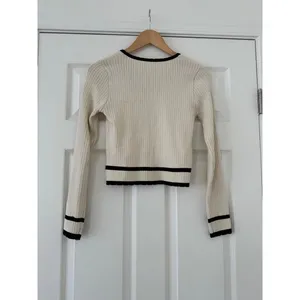 Commense Retro Contrast Cardigan small Tan thumbnail 2