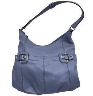tignanello bag light purple leather tote thumbnail 1