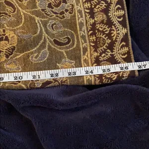 Pashmina paisley dark colors scarf (A) thumbnail 4