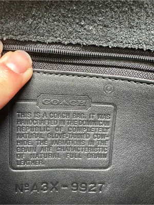 Coach Vintage Willis Leather Purse Removable Strap Black 9927 thumbnail 6