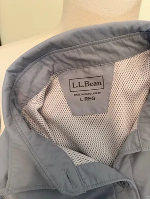 L. L. Bean light blue button down vest thumbnail 9
