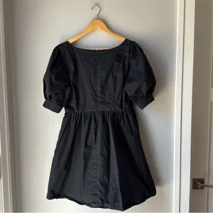 Madewell Poplin Puff Sleeve Dress thumbnail 4