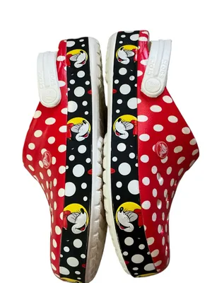 Crocs x-Disney crocband Minnie Mouse polka dot clogs women’s size 7 red white thumbnail 7
