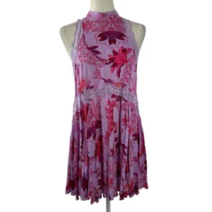 Intimately Free People She Moves Chemise High Neck Mini Dress Size XS thumbnail 2