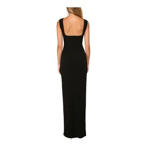 Lulus Inspiring Allure Black Square Neck Column Maxi Dress Small Formal NWOT thumbnail 2
