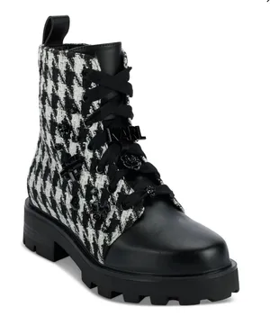 Karl Lagerfeld Women's Makenzie Combat Booties NEW thumbnail 1