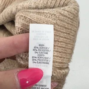 Offline By Aerie Size XS Ribbed Cropped Sweater Hoodie Brown Ombré Long Sleeve thumbnail 10