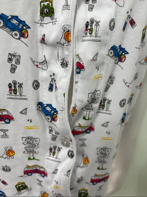 Erica Wilson Nantucket Women’s CISCO IPJ Size Small 100% Pima Cotton Pajama Top thumbnail 5