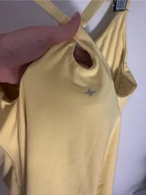 NWOT Halara SoftlyZero™ Plush Backless Active Dress-Easy Peezy Edition yellow thumbnail 5