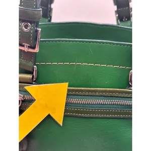 Vintage‎ Coach 7465 Hamilton Kelly Green Leather Satchel Handbag thumbnail 14