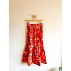New Farm Rio Tiered Flare Hem Printed Midi Skirt Size XS thumbnail 3