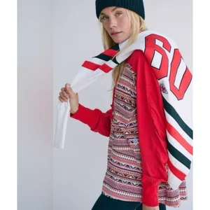 NWT FREE PEOPLE | FP Movement‎ Hot Shot Printed Hooded Layer in Nordic Knit XS thumbnail 6