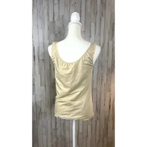 J. Crew Mercantile Women's Beige V-Neck Sleeveless‎ Tank Top Size Large thumbnail 4