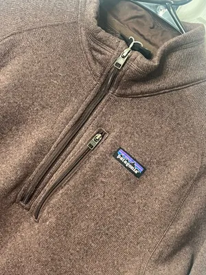 Patagonia Better Sweater 1/4 Zip Pullover Mens Brown Fleece Casual Outdoor Size M thumbnail 7