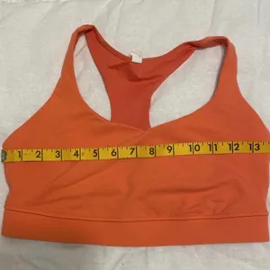 Lululemon Orange Athletic Sports Bra thumbnail 2
