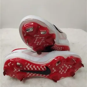 Nike Hyperdiamond React 4 Pro White Red Softball Cleats Sz 5.5 thumbnail 7