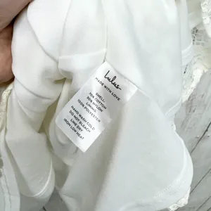 LULUS Dress Women Size M Easy Love White‎ Lace Skater Adjustable Strap NEW thumbnail 4