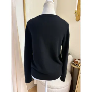 Quince Mongolian Cashmere Crewneck Sweater In Black Size Small thumbnail 3