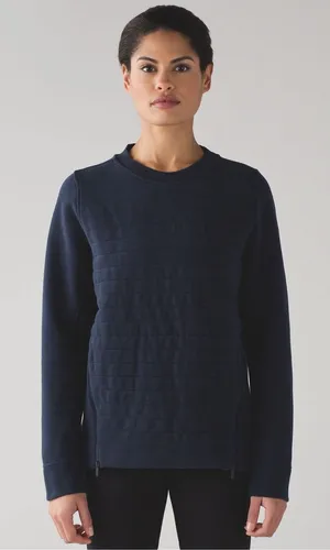 Lululemon Fleece Be True Crew InkWell Size 4 thumbnail 1