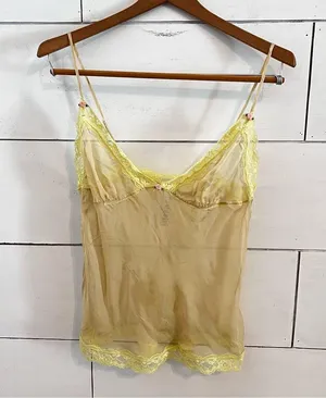 Skims Romance Lace Cami in Sage. Size Medium. New Without Tags. thumbnail 4