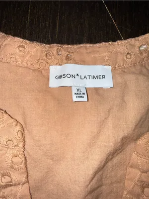Gibson & Latimer Eyelet Puff Sleeve Belted Dress Size XL thumbnail 6