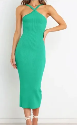 Petal & Pup Midi Green Dress thumbnail 1