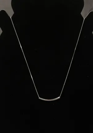 Sterling Silver Necklace with sterling bar thumbnail 3