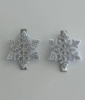 New SnowFlake Hair Clips thumbnail 4
