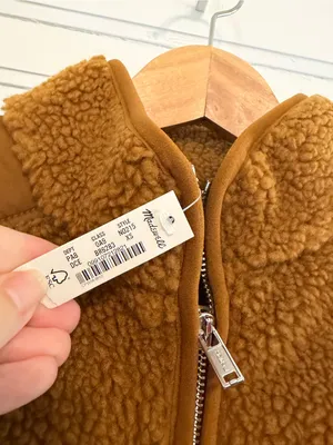 Madewell Faux Shearling half zip pullover thumbnail 4