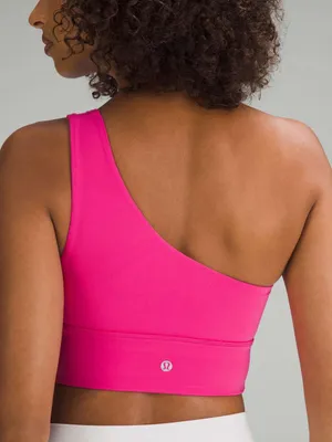 Lululemon Align Asymmetrical Crop Top‎ Sports Bra one Shoulder Size 4 thumbnail 2