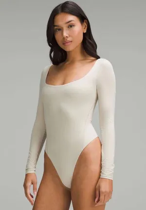 Lululemon Wundermost Ultra Soft Nulu Square Neck Long Sleeve Bodysuit thumbnail 1