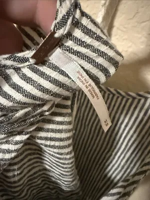 Free People striped white and black women's top thumbnail 4