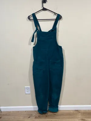 Lucy & Yak Teal Original Corduroy Dungarees US Size 2 Regular EUC thumbnail 2