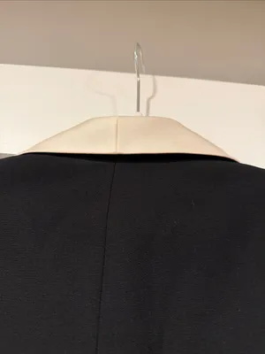Le Suit Black Blazer with Cream Rounded Collar 8‎ thumbnail 5