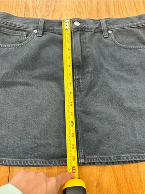 NWT Madewell Denim Mini Skirt Size 31 Hodgeman Wash‎ Blue Jean DM8635 thumbnail 9