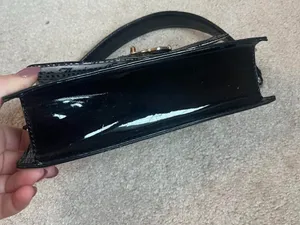 Glossy black Juicy Couture shoulder bag thumbnail 6
