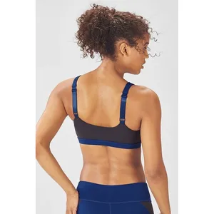 Fabletics Blue Grey Sports Bra Medium Support‎ Activewear Athletic Tank Top thumbnail 4