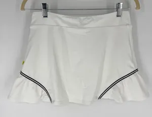 L’Oeuf Poché‎ Baseline Tennis Skort White with Navy Trim Size Small thumbnail 1