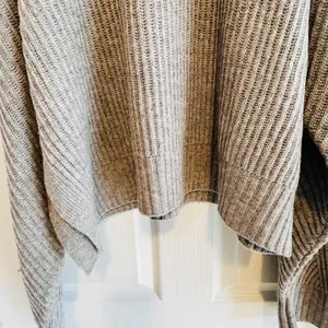 PHARAOH Knit Sweater Grey Wool Cashmere Blend Cropped Pullover Quiet Luxury M thumbnail 3