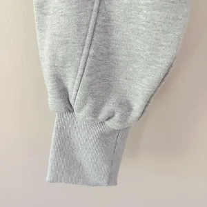 Acta Wear Essential Sweatshirt Ultra Crop Medium Gray Mock Neck Fleece Drawstring thumbnail 7