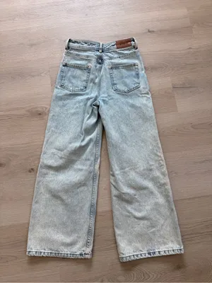 Sezane Light Blue Wide-Leg Denim Jeans thumbnail 4