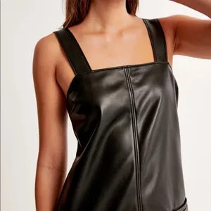 Abercrombie & Fitch Vegan Leather Shift Mini Dress thumbnail 2