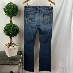 7 For All Mankind 7FAMK Blue Bootcut Jeans 30 thumbnail 2