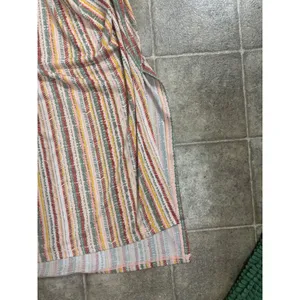 BCBGeneration Womens Multi Color Striped Halter Maxi Dress Pink Yellow Green M‎ thumbnail 4