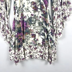 Free People Heart of‎ Gold Dress M Moody Floral Bell Sleeve Boho Whimsigoth Mini thumbnail 10