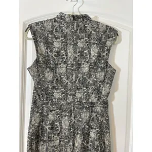 MM Lafleur Dress Size 2 Black & White Abstract Preppy Twee Office thumbnail 5